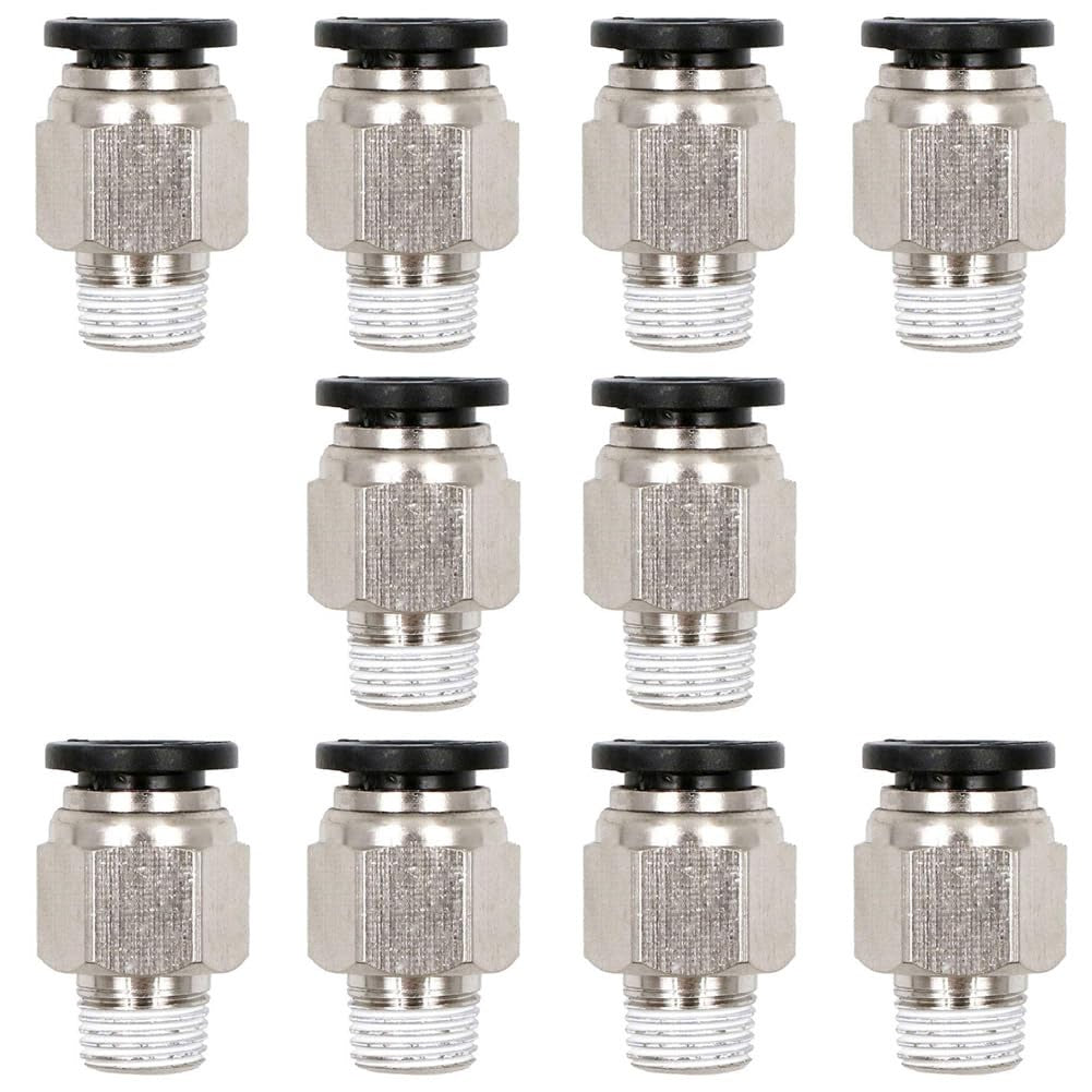 STRAIGHT MALE CONNECTOR Set of 10